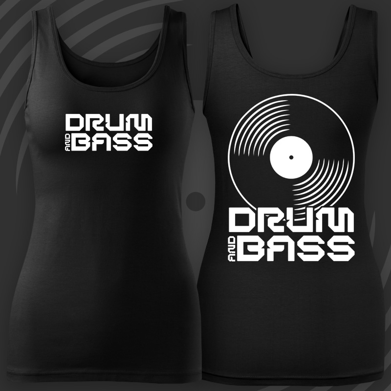 Tílko dnb, drum and bass dámské Vinyl