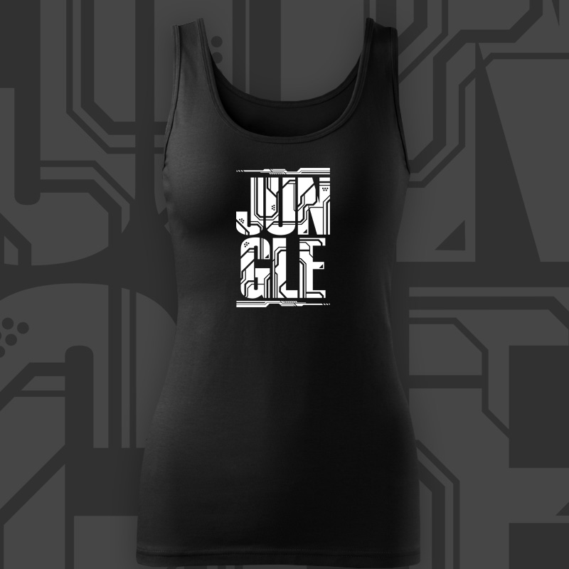 Tílko dnb, drum and bass dámské Jungle