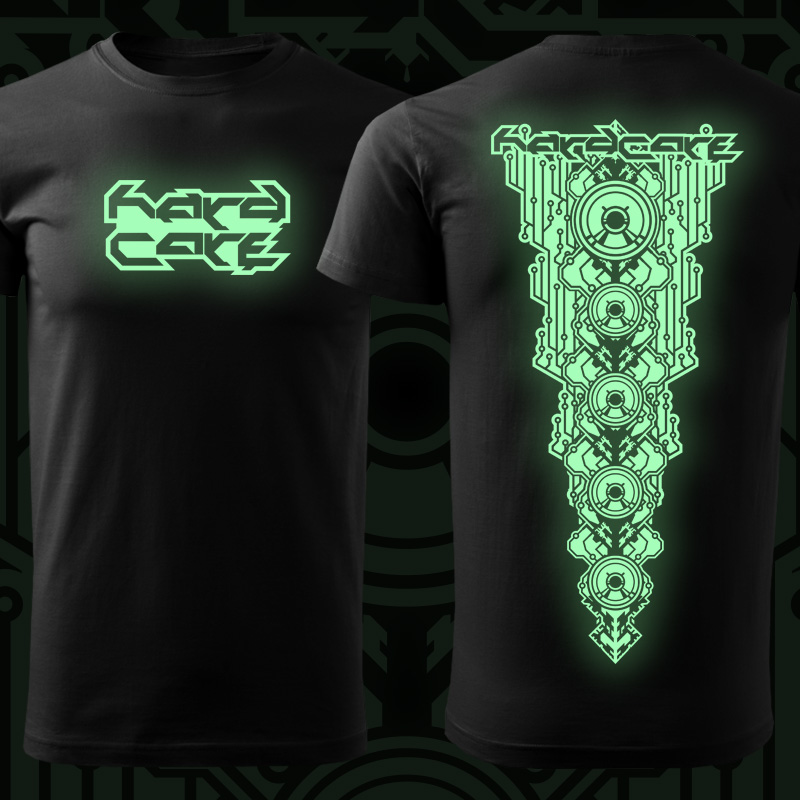 Tričko dnb, drum and bass pánské svítící potisk