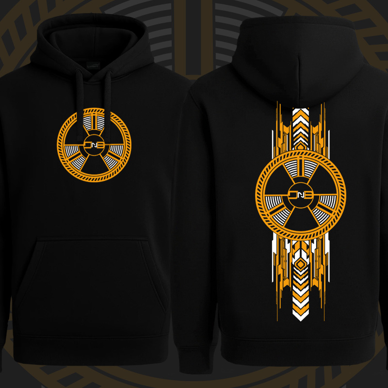 Mikina dnb, drum and bass klokanka