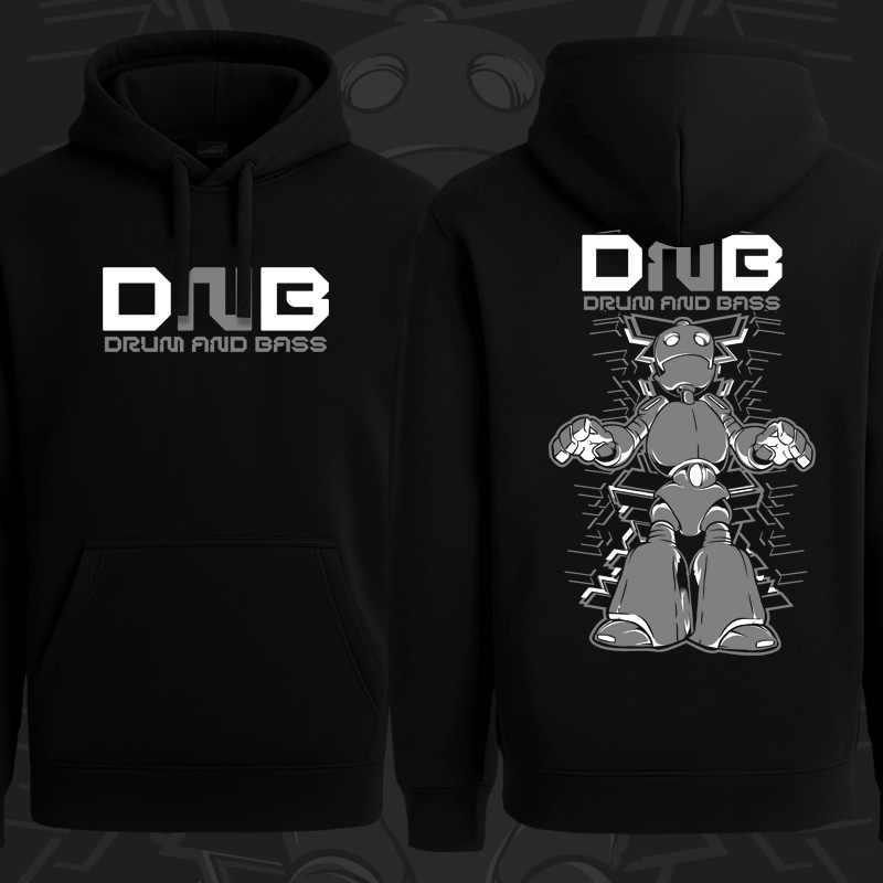 Mikina dnb, drum and bass klokanka