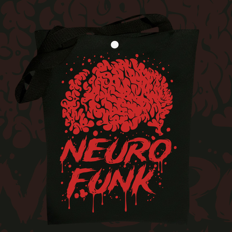 Taška přes rameno dnb, drum and bass Neurofunk