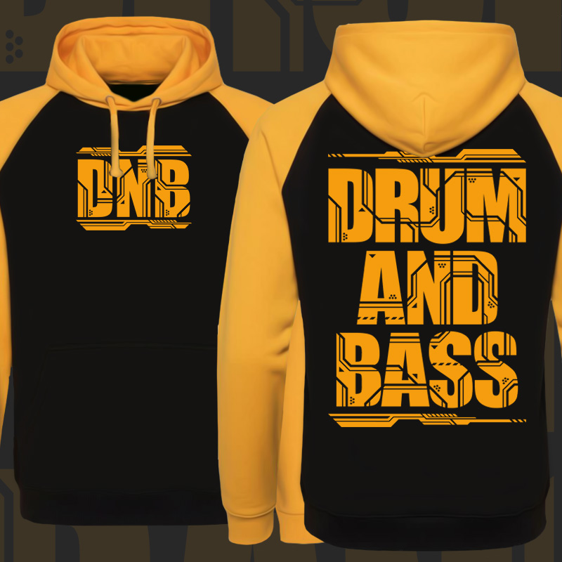 Mikina dnb, drum and bass klokanka