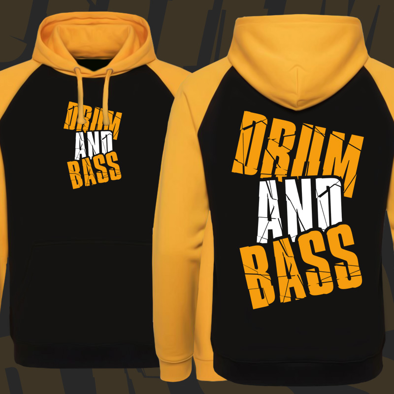 Mikina dnb, drum and bass klokanka