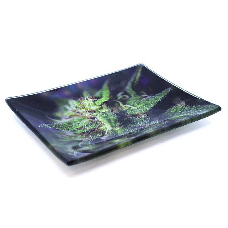 Skleněný tácek na balení 18x14 cm Ganja II