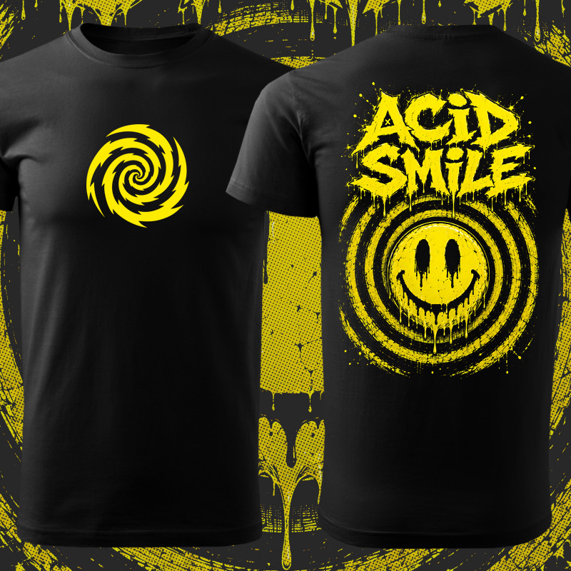 Tričko tekno pánské Acid smile