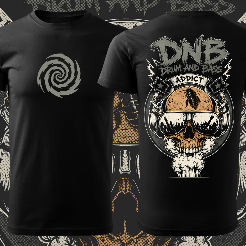 Tričko dnb, drum and bass pánské