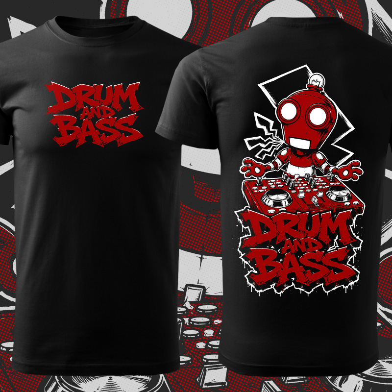 Tričko dnb, drum and bass pánské