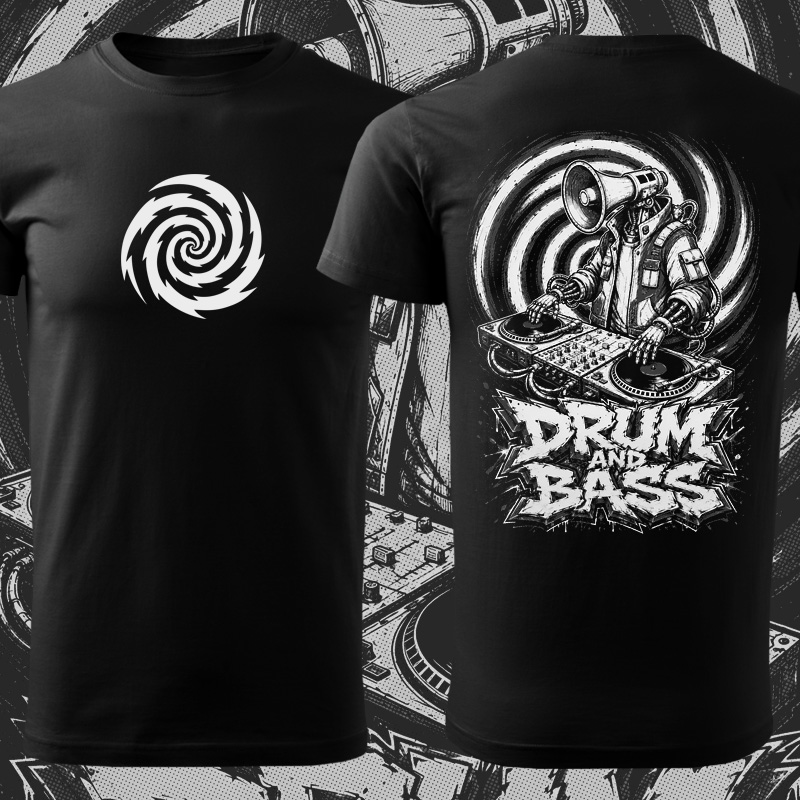 Tričko dnb, drum and bass pánské