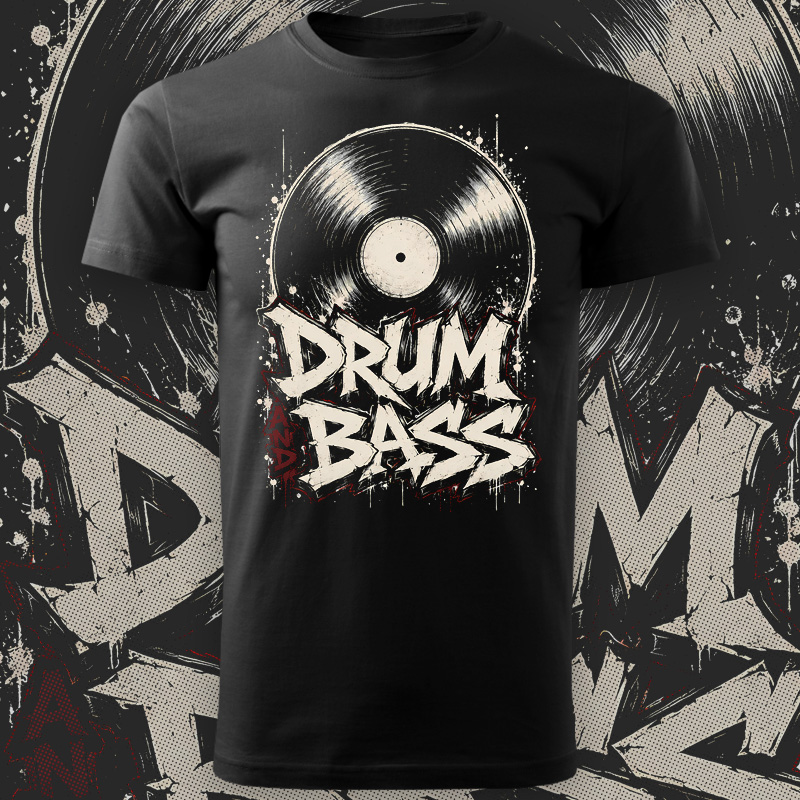 Tričko dnb, drum and bass pánské