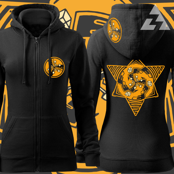 Mikina dámská tekno na zip Magic Mushrooms