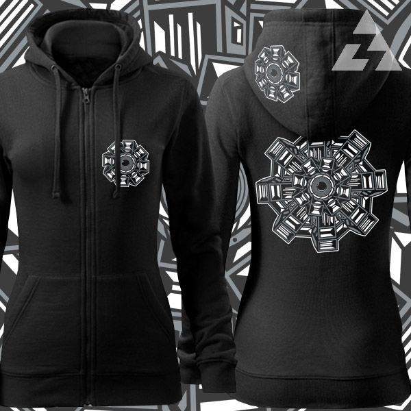 Mikina dámská tekno na zip Repro