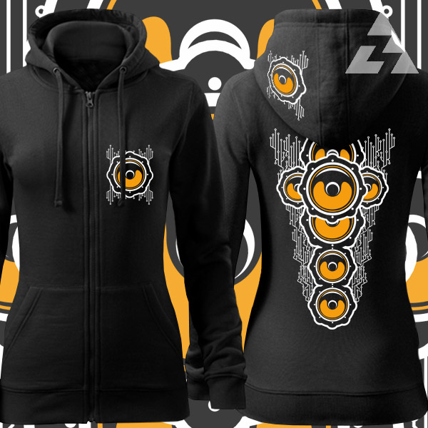 Mikina dámská tekno na zip Repro spine