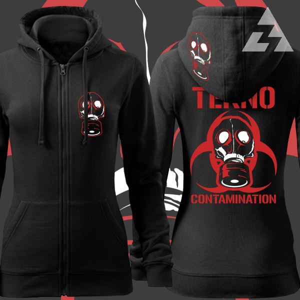 Mikina dámská tekno na zip Contamination