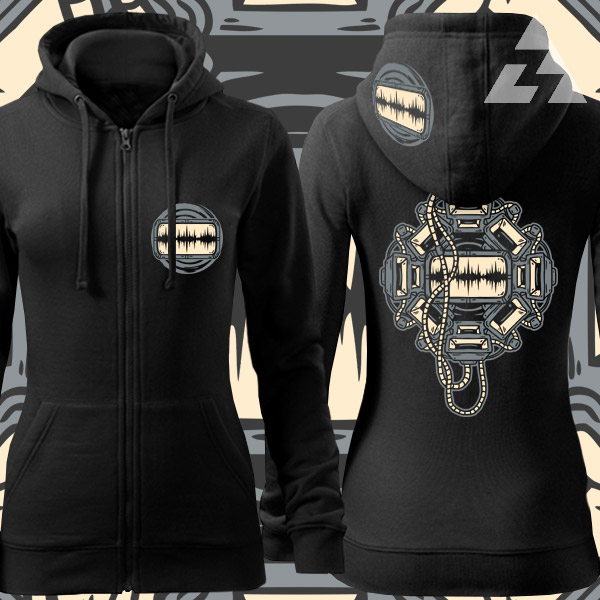 Mikina dámská tekno na zip Repro