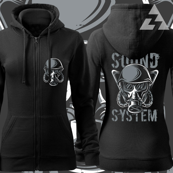 Mikina dámská tekno na zip Gasmask