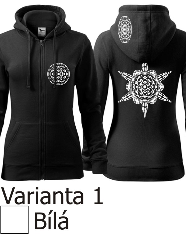 Mikina dámská tekno 300g/m na zip