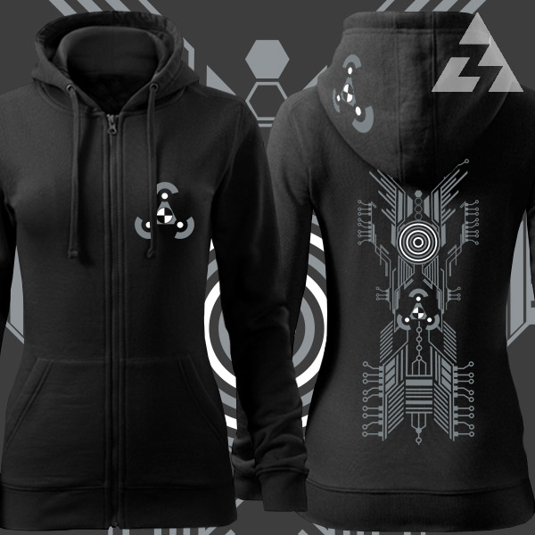 Mikina dámská tekno na zip Electrical