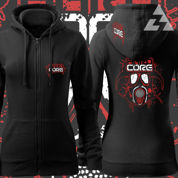 Mikina dámská tekno na zip Hardcore