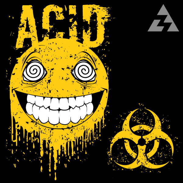 Mikina tekno na zip ACID SMILE