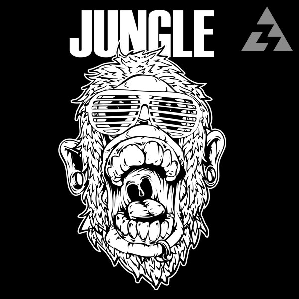 Mikina zip DNB jungle monkey