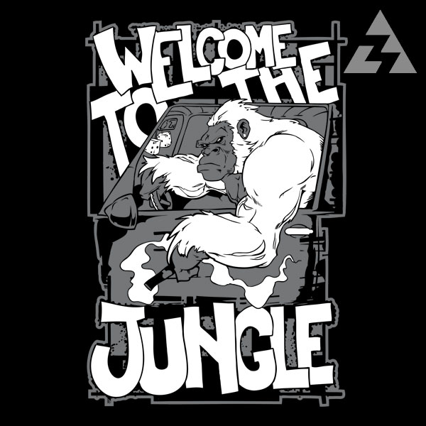 Mikina zip DNB welcome to the jungle