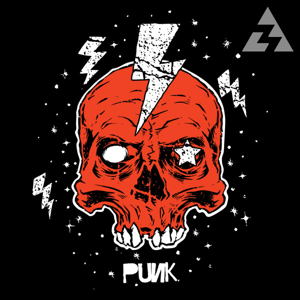 Mikina pánská punk skull