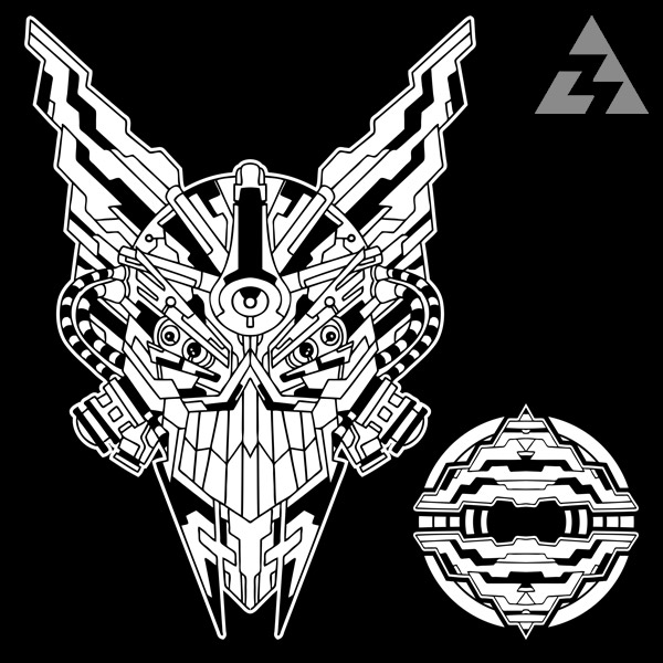 Mikina tekno na zip ROBOTIC HEAD