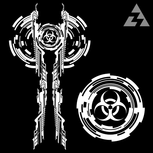 Mikina tekno na zip TOXIC