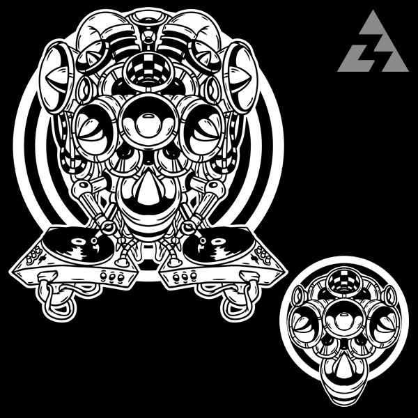 Tričko tekno dámské ROBO DJ