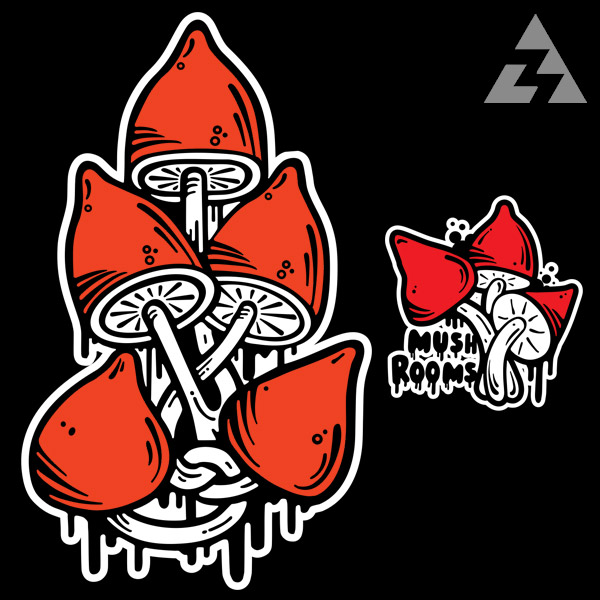 Tričko tekno dámské MUSHROOMS