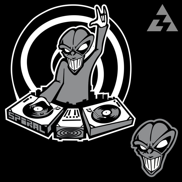 Tričko tekno dámské ALIEN DJ