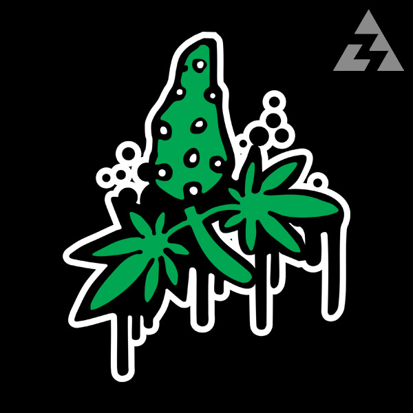 Tílko dámské tekno MARIHUANA