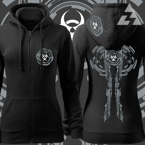 Mikina dámská tekno na zip Toxic