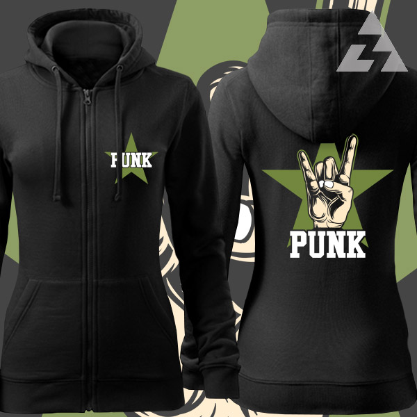 Mikina dámská punk