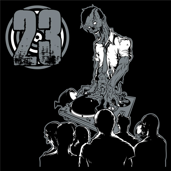 Mikina dámská tekno zombie DJ