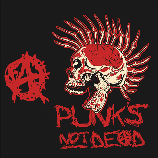 Mikina punk dámská punk´s not dead