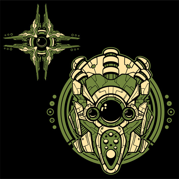 Mikina dámská tekno robotic