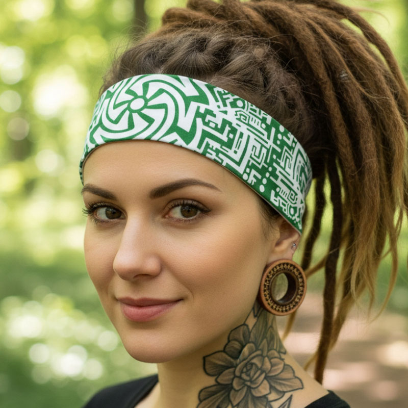 Čelenka do vlasů tekno 