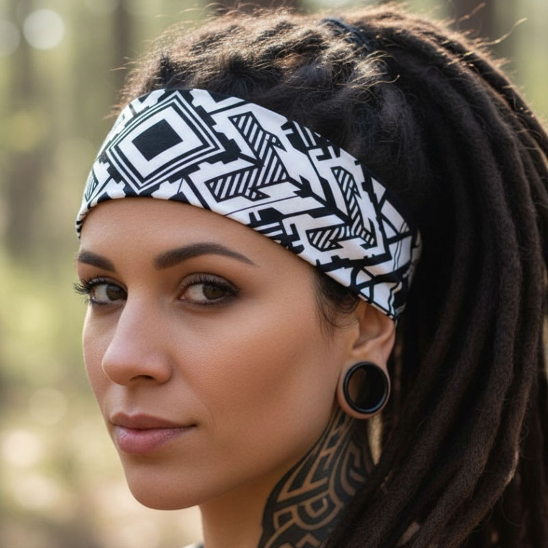 Čelenka do vlasů tekno 