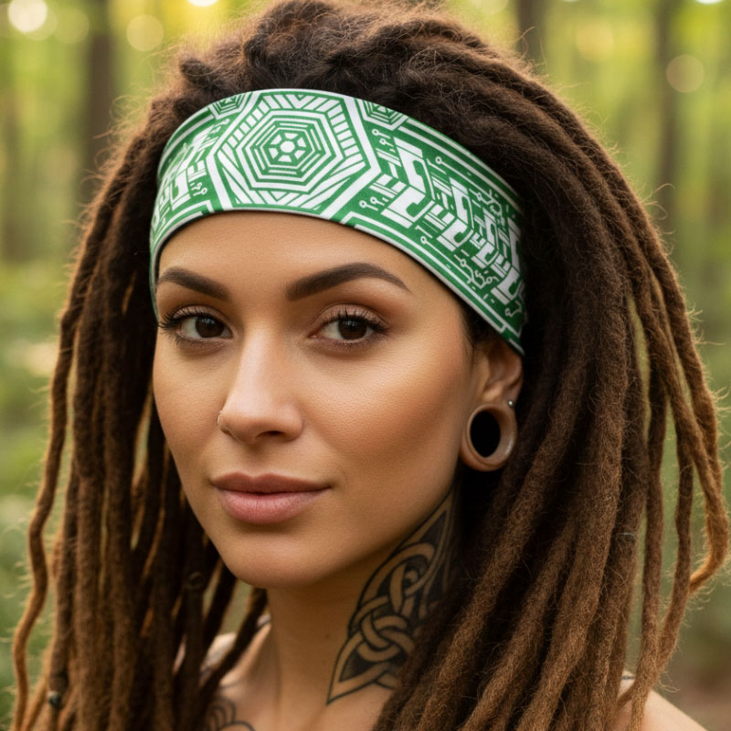 Čelenka do vlasů tekno 