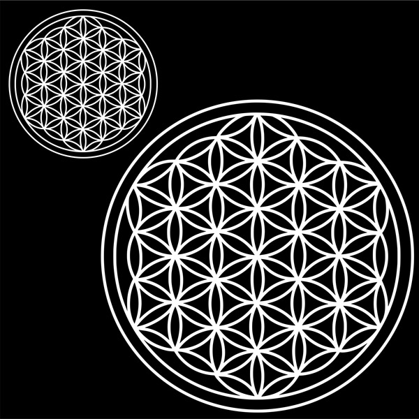 Mikina dámská tekno sacred geometry