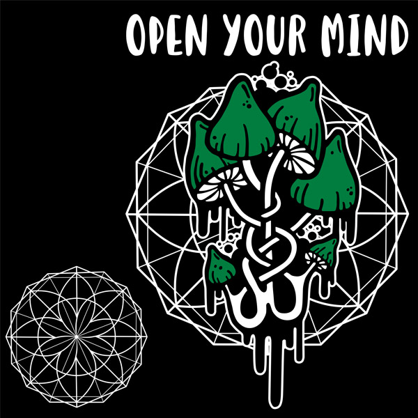 Mikina dámská tekno open your mind