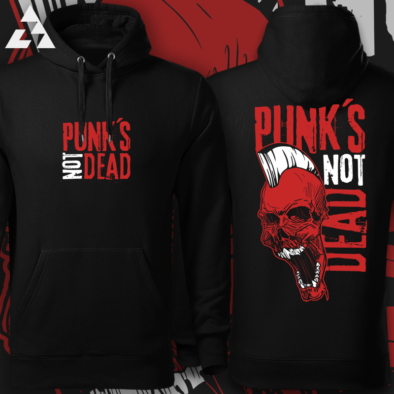 Mikina punk pánská Punk´s not dead