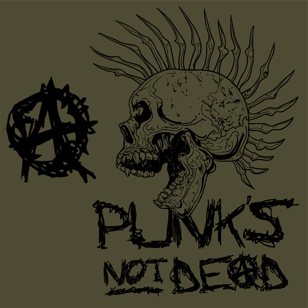 Mikina punk pánská Punk´s not dead