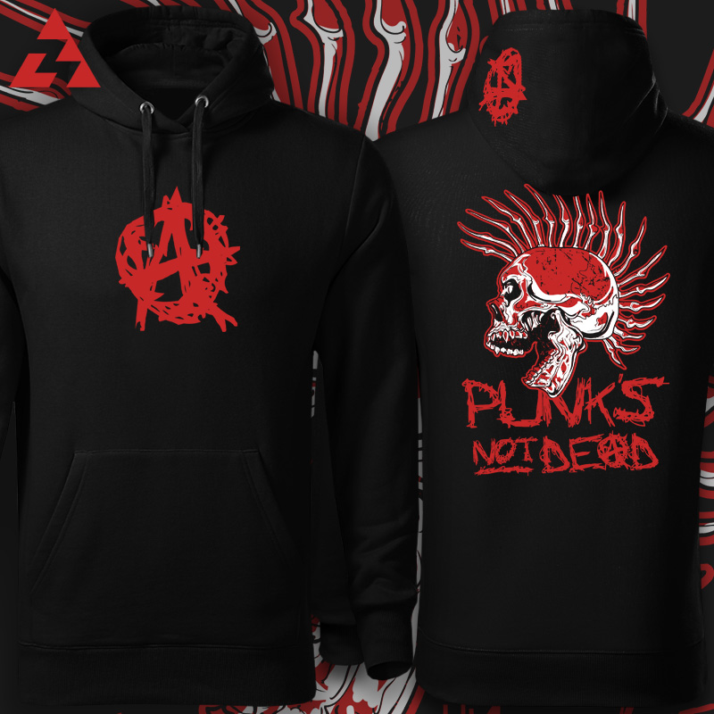 Mikina punk pánská Punk´s not dead