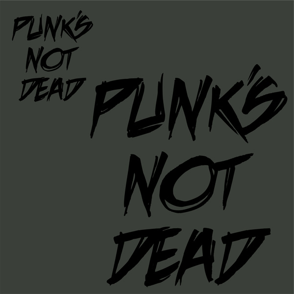Mikina punk na zip Punk´s not dead