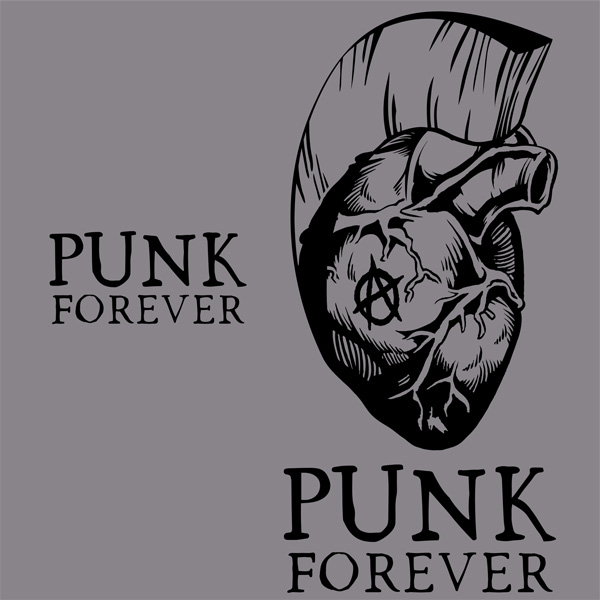 Mikina punk na zip Forever