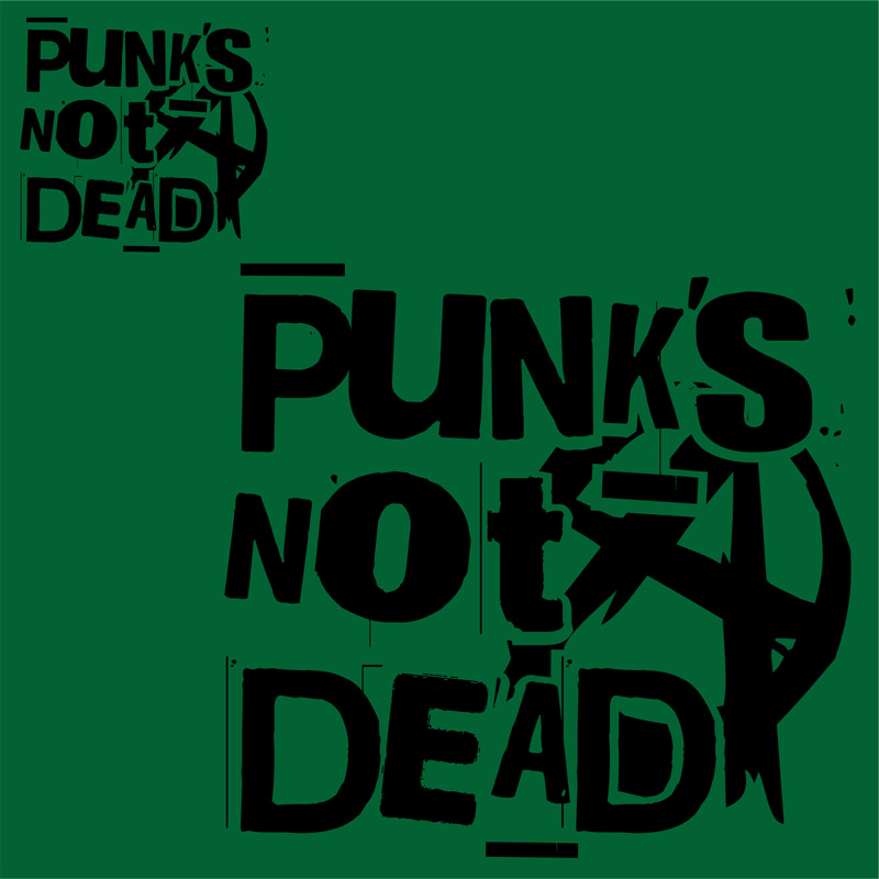 Mikina punk na zip Punk´s not dead