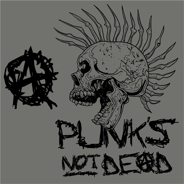 Mikina punk na zip Punk´s not dead
